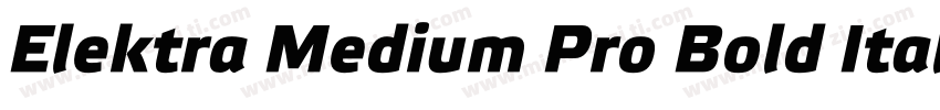 Elektra Medium Pro Bold Italic字体转换